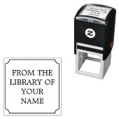 Boekplaat met eenvoudig Lijst Zelfinktende Stempel (In situ)