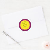 Boekplaat met schattige hartjes ronde sticker (Envelop)