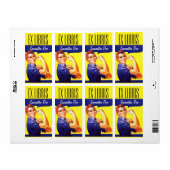 Boekplaat Rosie de Riveter Dit boek ex libris Etiket (Full Sheet)