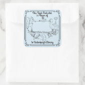 Boekplaat Sticker Bibliotheek Toewijding Iedereen. (Tas)