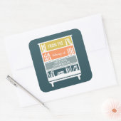 Boekplaat uit de Bibliotheek van Vierkante Sticker (Envelop)