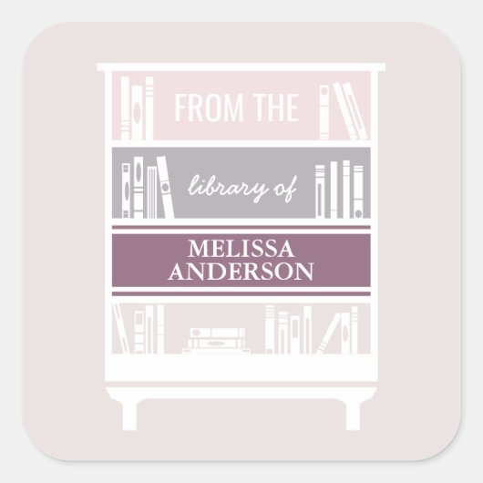Boekplaat uit de Bibliotheek van Vierkante Sticker (Voorkant)