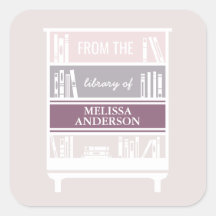 Boekplaat uit de Bibliotheek van Vierkante Sticker