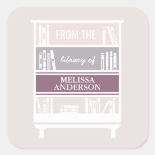 Boekplaat uit de Bibliotheek van Vierkante Sticker