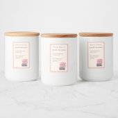 Boekplaatlabel Voedselcontainer Etiket (Flessen)