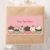 Boekplaatlabels voor een Partij Cupcakes Etiket (Insitu)