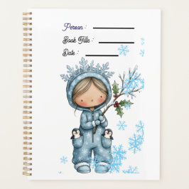 Boekplanner Cover voor een Besneeuwde Dag Planner