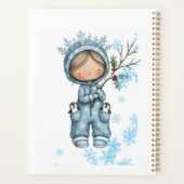 Boekplanner Cover voor een Besneeuwde Dag Planner (Achterkant)