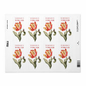 Boekplaten Bloemen Dit boek is van Etiket (Full Sheet)