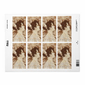 Boekplaten  Victoriaans Lady gepersonaliseerd Etiket (Full Sheet)