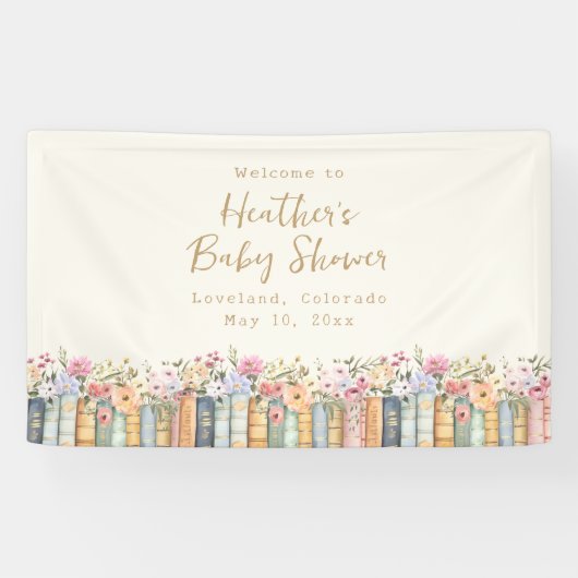 Boekpresentatie voor A New Chapter Books Baby Show Spandoek (Horizontaal)