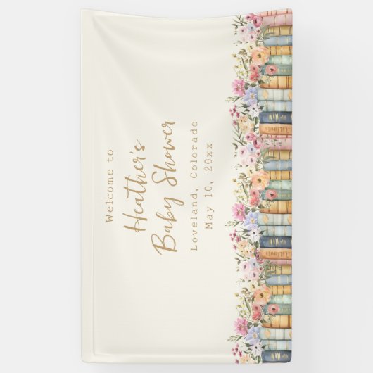 Boekpresentatie voor A New Chapter Books Baby Show Spandoek (Verticaal)