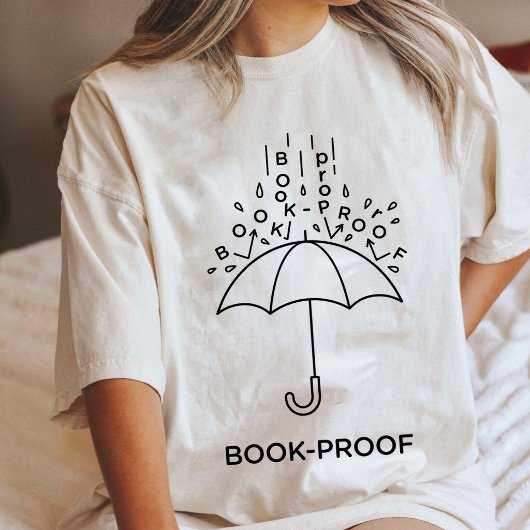 Boekproef Paraplu Lezend Ontwerp Tri-Blend Shirt