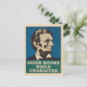  boekpromotie Abraham Lincoln Briefkaart (Staand voorkant)