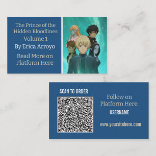 Boekpromotie Indie Auteur QR Code Visitekaartje