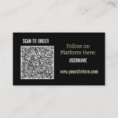 Boekpromotie Indie Auteur QR Code Visitekaartje (Achterkant)