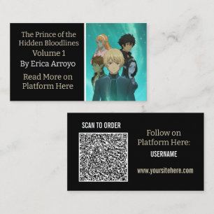 Boekpromotie Indie Auteur QR Code Visitekaartje