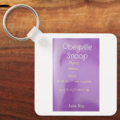 boekpromotie sleutelhanger (Voorkant)