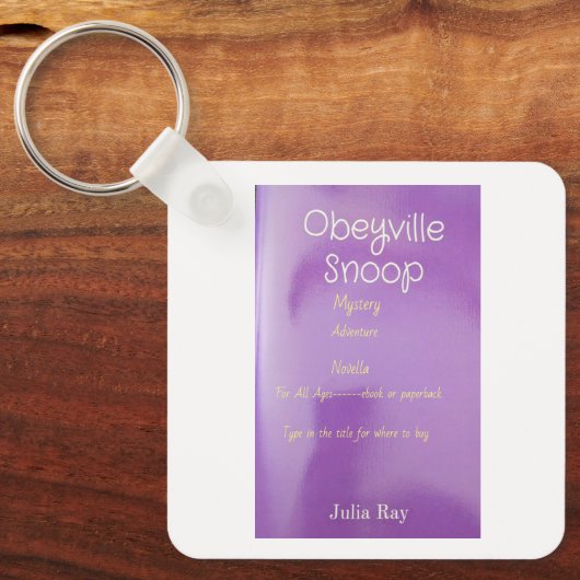 boekpromotie sleutelhanger (Voorkant)