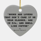 BOEKREADER GLASSEN POEM, BOEKLADER KERAMISCH ORNAMENT (Achterkant)