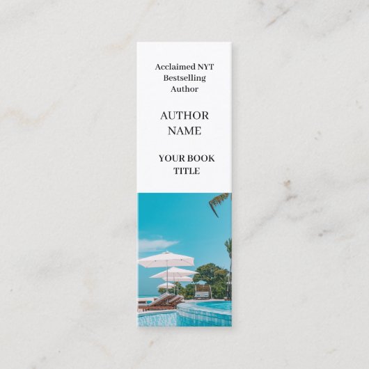 Boekrelease | Auteur Mini Promotioneel Ontwerp Visitekaartje (Voorkant)