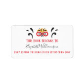 Boekrendement Elegant Moderne Monogrammen Etiket (Voorkant)