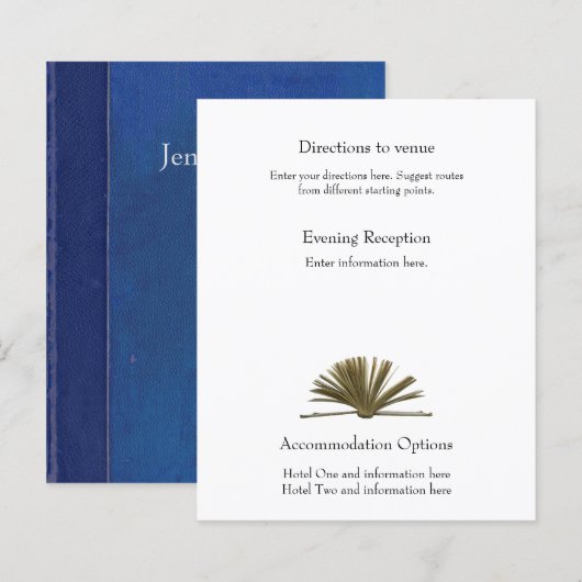  boekrichting en accommodatie (Voorkant / Achterkant)