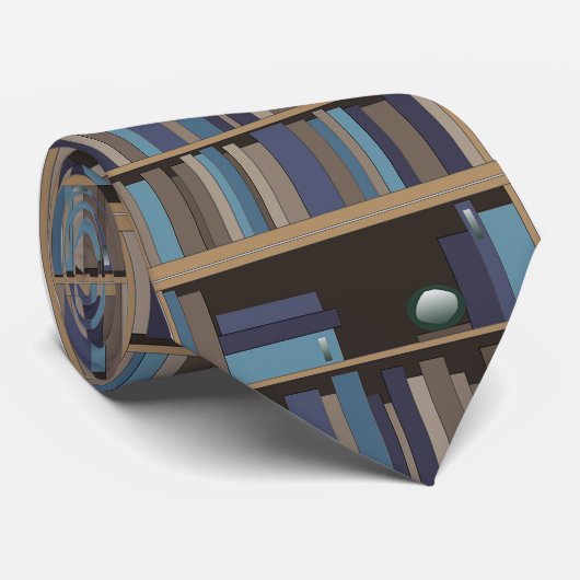 Boekschalen van Boekbibliotheekdocenten Lezen Stropdas (Opgerold)