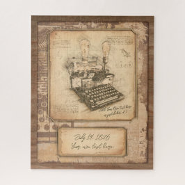 Boekschrijver / schrijver / uitgever. kunstgesche legpuzzel