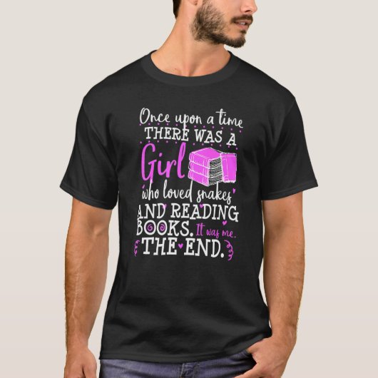 Boekslang Nerd Eenmaal op een tijdReader Geek Boa T-shirt (Voorkant)