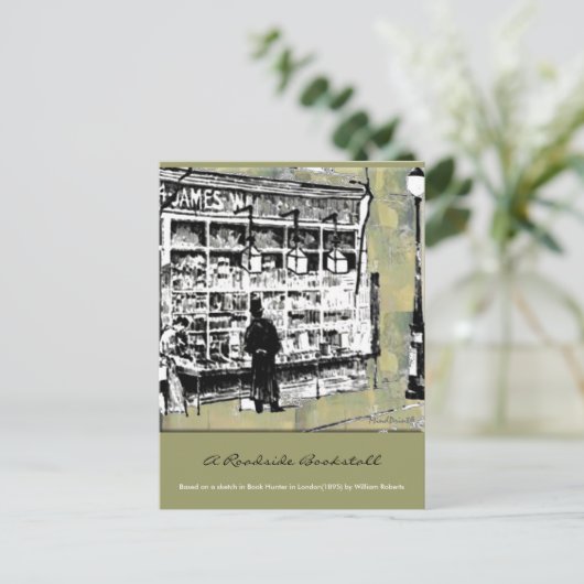 Boekstall Briefkaart (Staand voorkant)