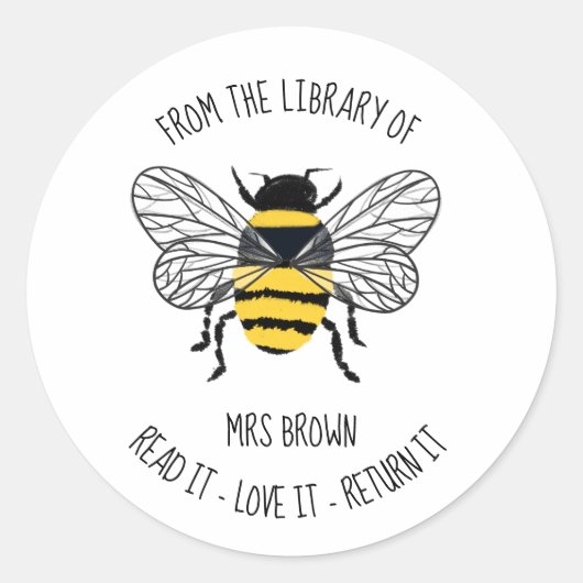 Boekstickers, Eigen leraar BEE-stickers Ronde Sticker (Voorkant)