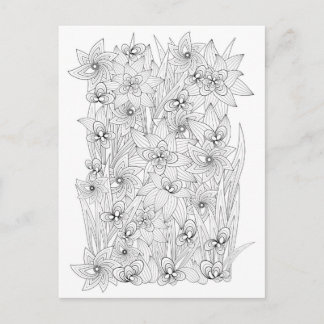 Boekstijl kleuren briefkaart