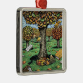 Boekstructuurversiering Metalen Ornament (Rechts)