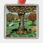 Boekstructuurversiering Metalen Ornament (Voorkant)