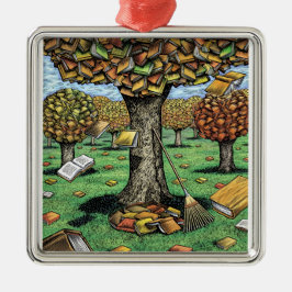 Boekstructuurversiering Metalen Ornament