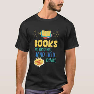 Boekt de originele handheld apparaat lezen t-shirt