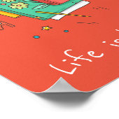 Boekt de slogan klaslokaal of de ruimte van het ki poster (Hoek)