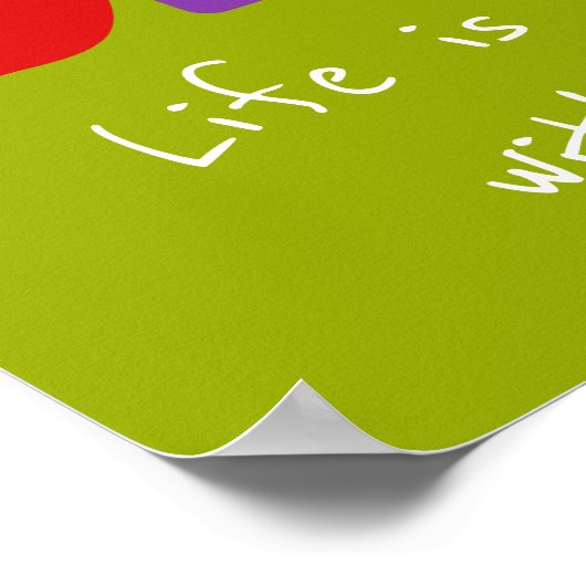 Boekt de slogan klaslokaal of de ruimte van het ki poster (Hoek)