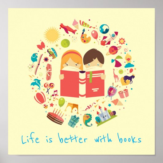 Boekt de slogan klaslokaal of de ruimte van het ki poster (Voorkant)