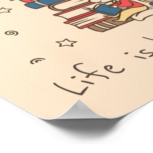 Boekt de slogan klaslokaal of de ruimte van het ki poster (Hoek)