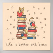 Boekt de slogan klaslokaal of de ruimte van het ki poster (Voorkant)