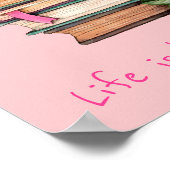 Boekt de slogan post van het klaslokaal of kind va poster (Hoek)