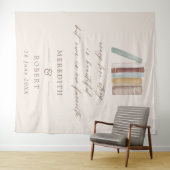 Boekt elke liefdesverhaal bruiloft-ceremonie wandkleed (In Situ (horizontaal))