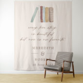 Boekt elke liefdesverhaal bruiloft-ceremonie wandkleed (In situ)