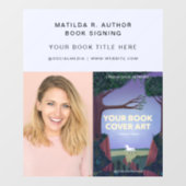 Boektekening | Promotie voor auteur boek starten Raamsticker (Vel)