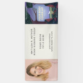 Boektekening | Promotie voor auteur boek starten Spandoek (Verticaal)