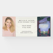 Boektekening | Promotie voor auteur boek starten Spandoek (Horizontaal)