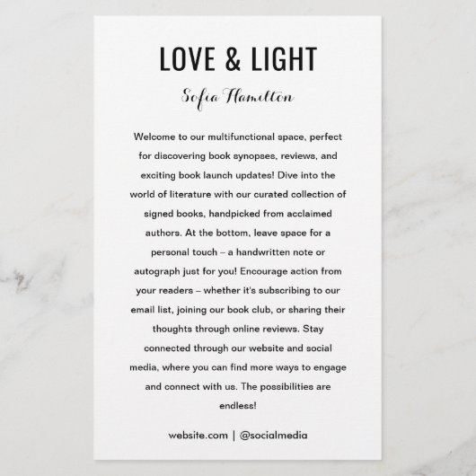 Boektekeningevenement l Adverteren Auteur Schrijve Flyer (Achterkant)