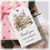 Boekthema | Baby shower Bedankt Favor Cadeaulabel